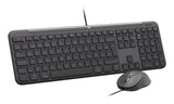 Logitech Signature Slim Combo MK620 For Business tastatur Mus inkluderet Hjemme/kontor USB QWERTZ Tysk Grafit