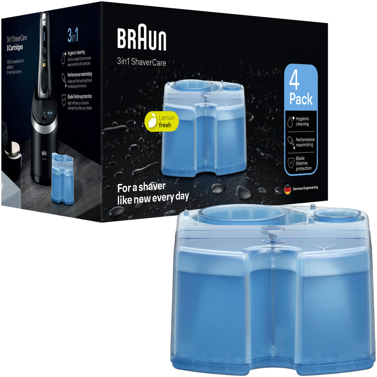 Braun Clean & Renew 4-pak rensepatron