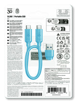 Lexar SL260 512 GB USB Type-C 3.2 Gen 1 (3.1 Gen 1) Hvid, Blå