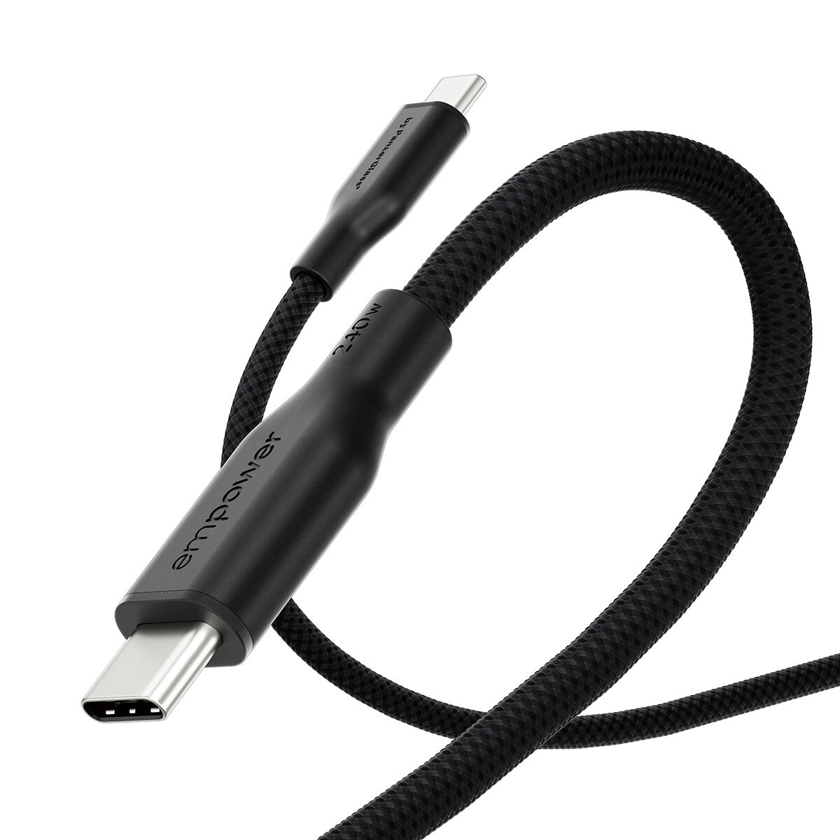 PanzerGlass empower™ by ® Racing 240W USB-C to USB-C Kabel | USB 2.0 | 2M | Space Black