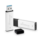 MediaRange MR1903 USB-nøgle 256 GB USB Type-A 3.2 Gen 1 (3.1 Gen 1) Sort, Sølv