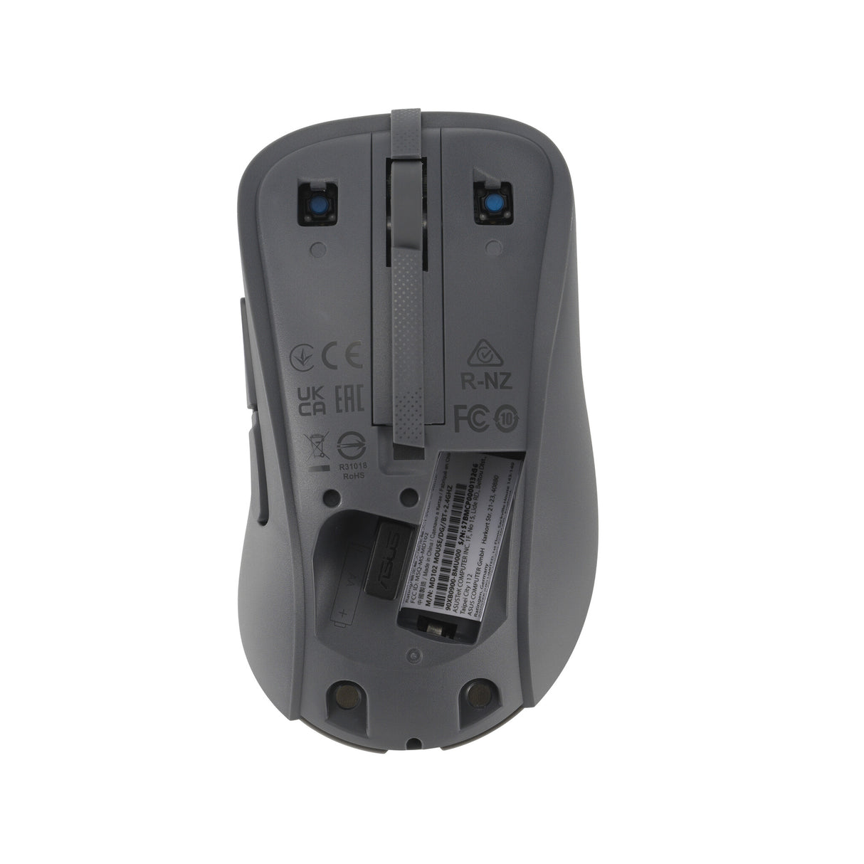 ASUS Wireless Mouse MD102 mus Universel Højre hånd RF trådløs + Bluetooth Optisk 1600 dpi