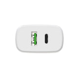 Gear Oplader 220V 1xUSB-C + 1xUSB-A PD/PPS 30W + 18W QC Hvid