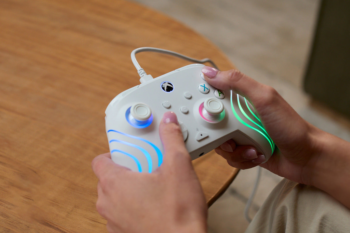 Turtle Beach Afterglow Wave Hvid USB Gamepad PC, Xbox, Xbox One, Xbox Series S, Xbox Series X