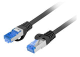Lanberg PCF6A-10CC netværkskabel Sort 10 m Cat6a S/FTP (S-STP)