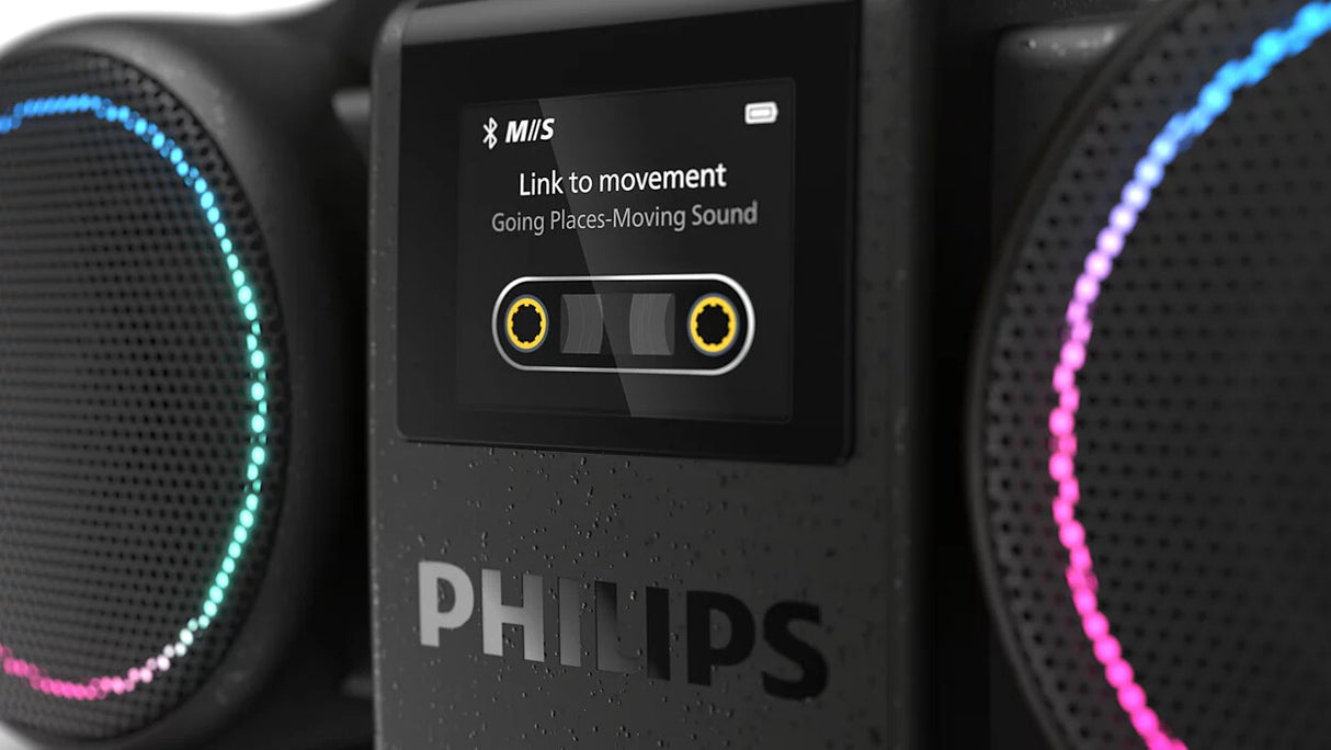Philips The Roller Bærbar stereohøjttaler Sort 60 W