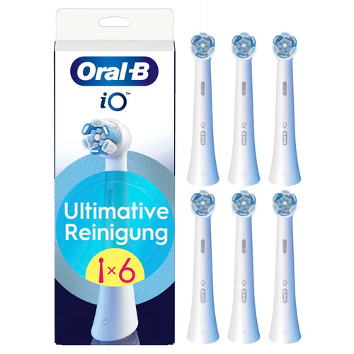 Oral-B iO Ultimate Clean Børstehoveder Hvid, 6 stk.