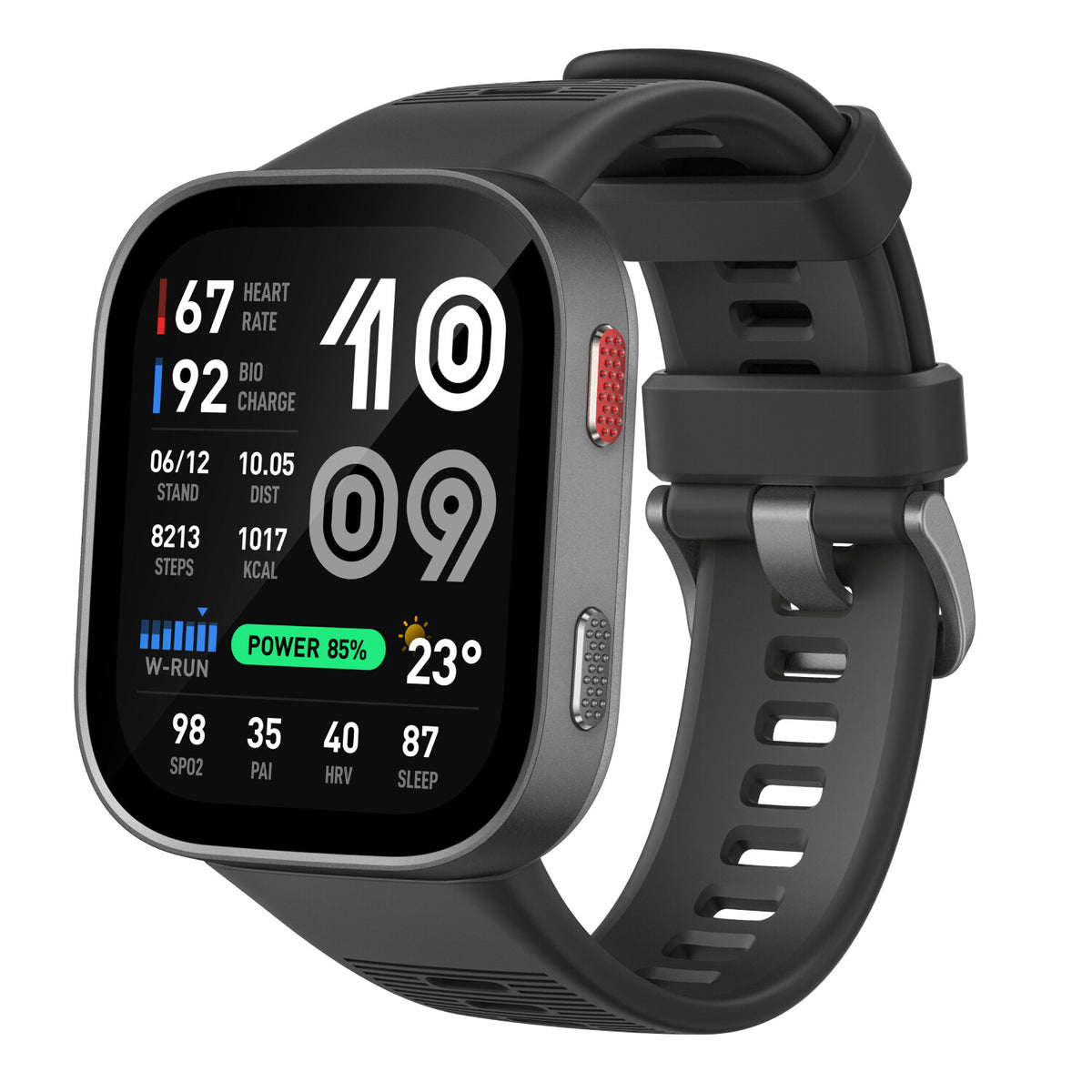 Amazfit Bip Max 5.26 cm (2.07") AMOLED Digital 432 x 514 pixels Touchscreen Grey GPS (satellite)