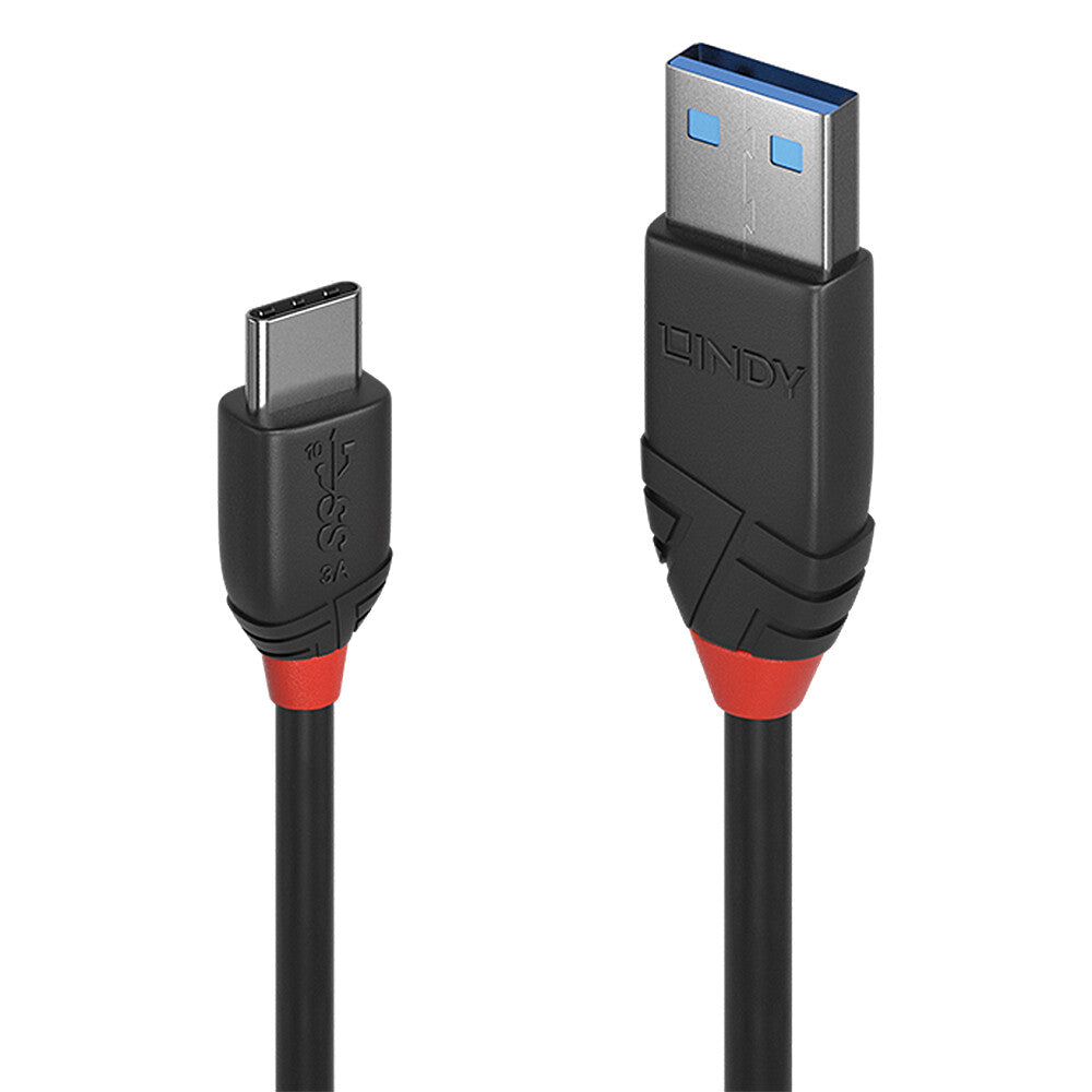 Lindy 36917 USB-kabel USB 3.2 Gen 1 (3.1 Gen 1) 1,5 m USB A USB C 10 Gbit/sek. Sort