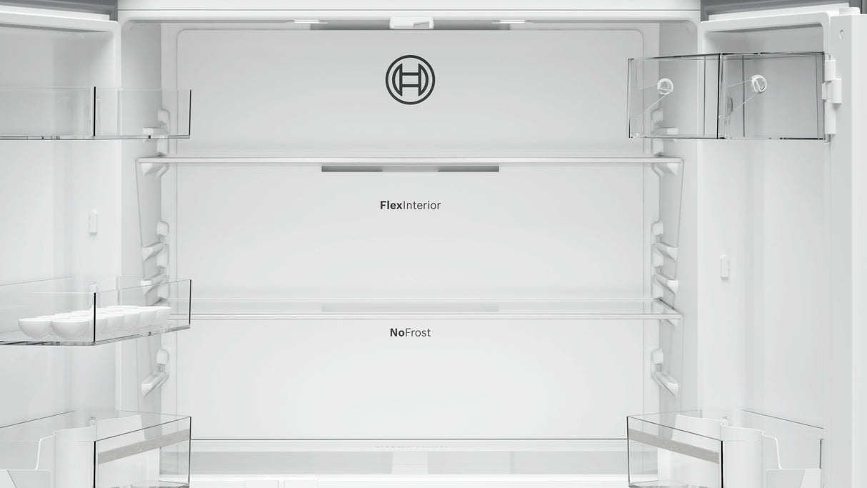 Bosch Serie 4 KFN96VPEA side-by-side køle-fryseskab Fritstående 605 L Rustfrit stål