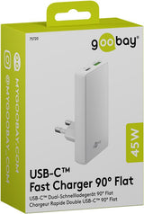 Goobay USB-C 45Watt GaN Adapter 1xUSB-C + 1xUSB-A Hvid