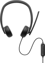 DELL WH3024 Headset Ledningsført Kontor/Callcenter USB Type-C Sort