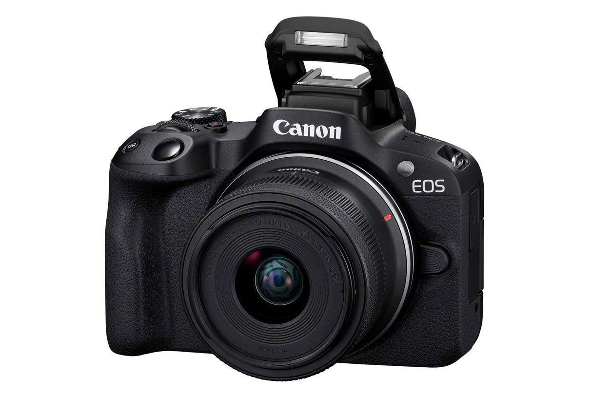 Canon EOS R50, Black + RF-S 18-45 IS STM + RF-S 55-210mm F5-7.1 IS STM Kit MILC 24,2 MP CMOS 6000 x 4000 pixel Sort