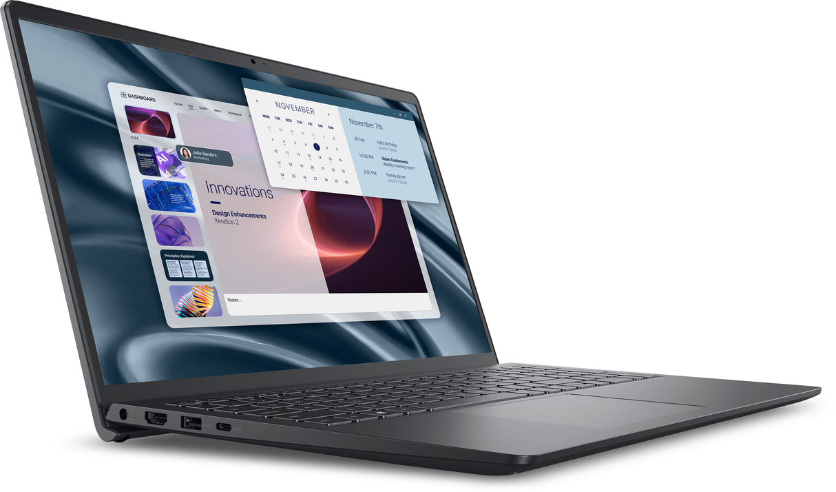 DELL PV15255 AMD Ryzen™ 3 7320U Laptop 39,6 cm (15.6") Fuld HD 8 GB LPDDR5-SDRAM 512 GB SSD Wi-Fi 5 (802.11ac) Windows 11 Home Sort
