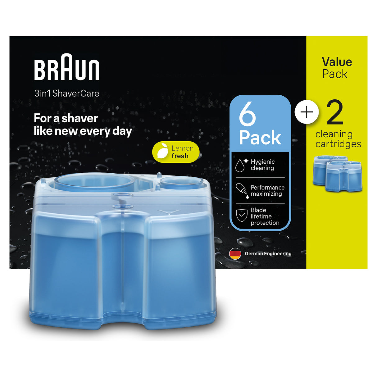 Braun 241595 tilbehør til barbermaskine Rengøringspatron