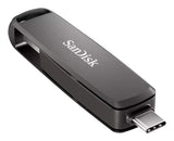 SanDisk Extreme PRO Dual Drive 1TB USB-C 3.2 Gen 2 USB stick Sort