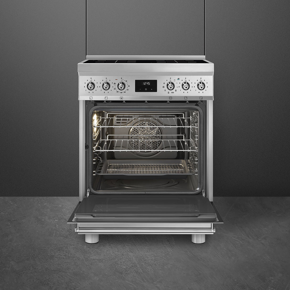Smeg Symphony Classic Komfur C6IPXM2 Rustfrit stål