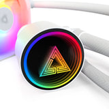 Montech LightFlow ARGB 240 Processor Alt-i-en væskekøler 12 cm Hvid 1 stk