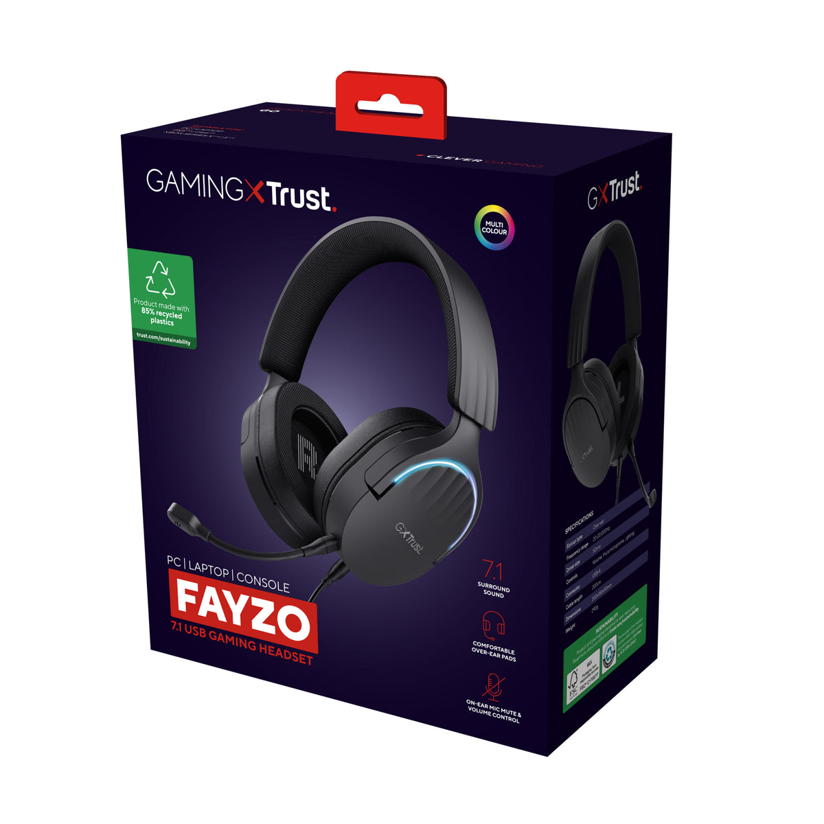 Trust GXT490 Fayzo 7.1 USB 302379 headset sort