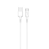 Gear Ladekabel USB-A-USB-C 2.0 0,3m Rundt Kabel Hvid