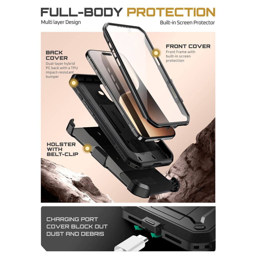 Supcase UB Pro iPhone 17 Case - sort