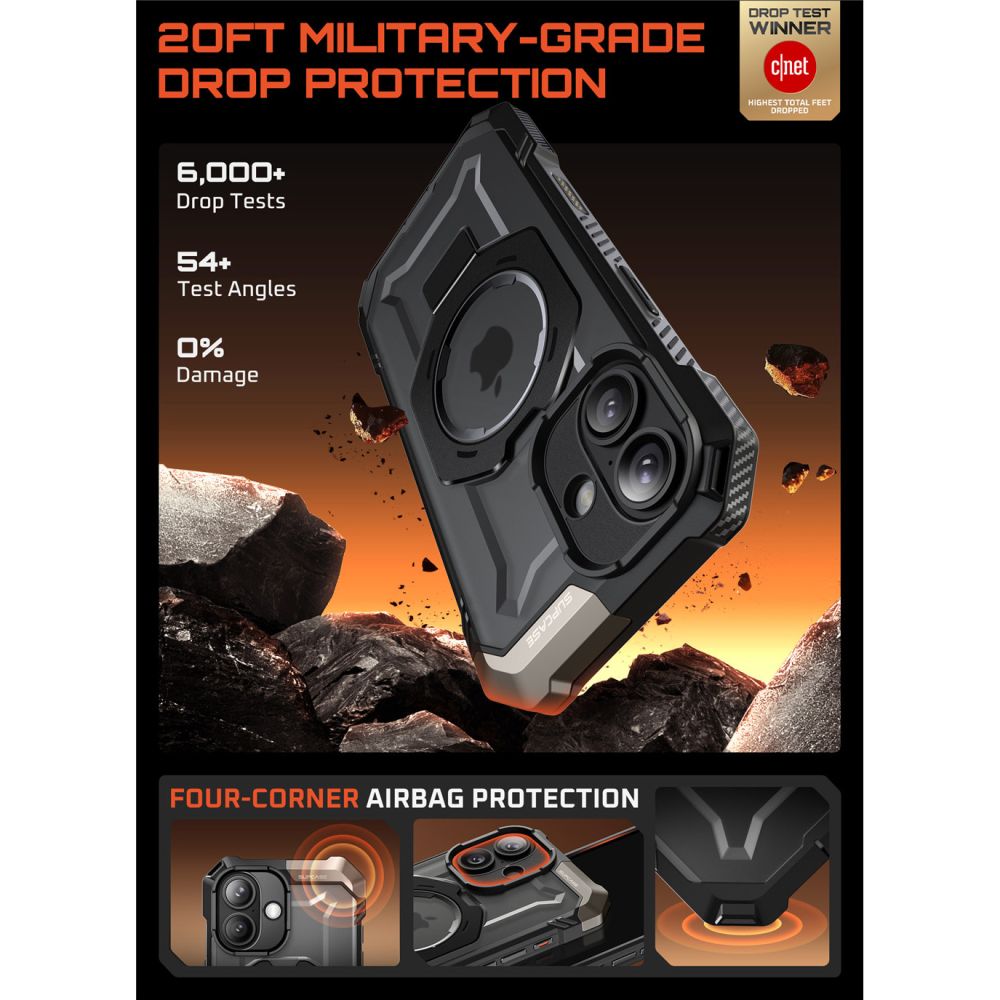 Supcase UB Grip Mag MagSafe Case til iPhone 17 - sort
