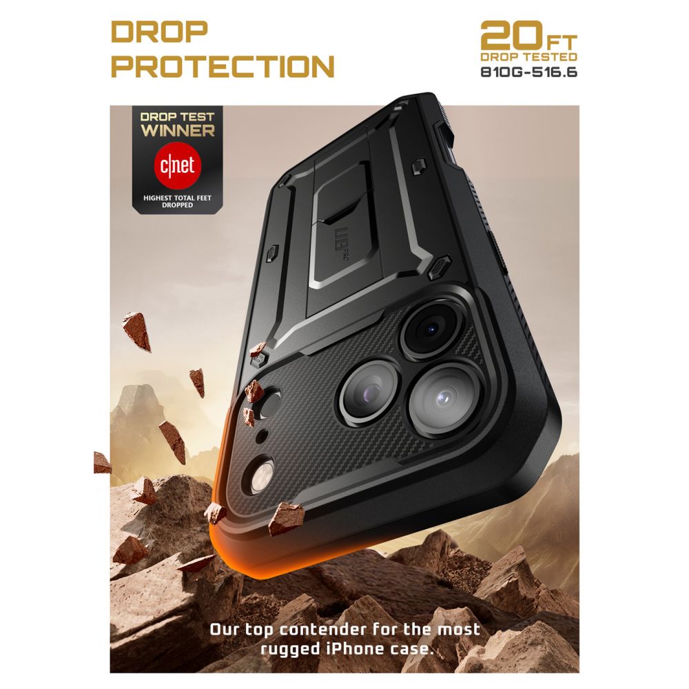 Supcase UB Pro Case til iPhone 17 Pro - sort