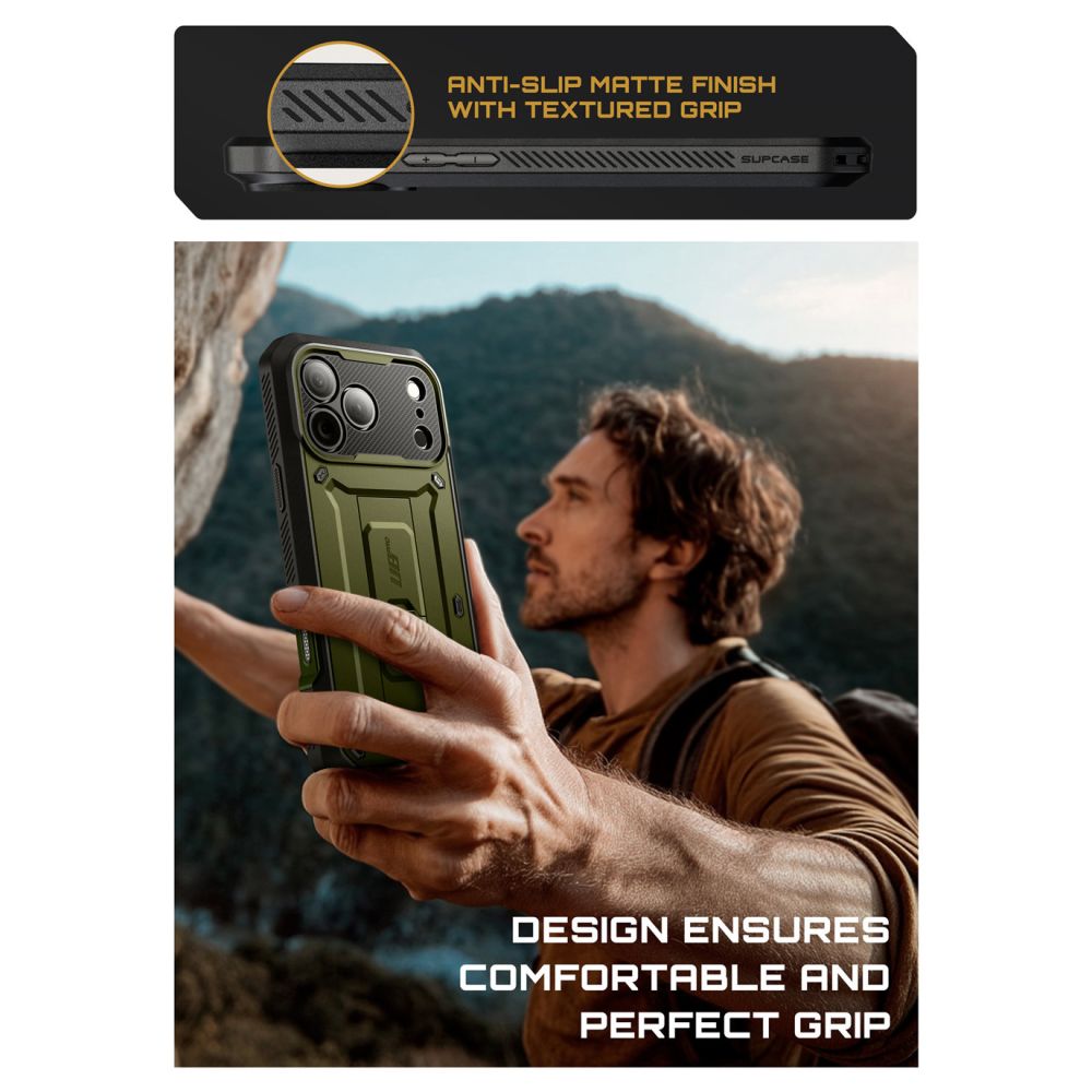 Supcase UB Pro Case til iPhone 17 Pro - Grøn