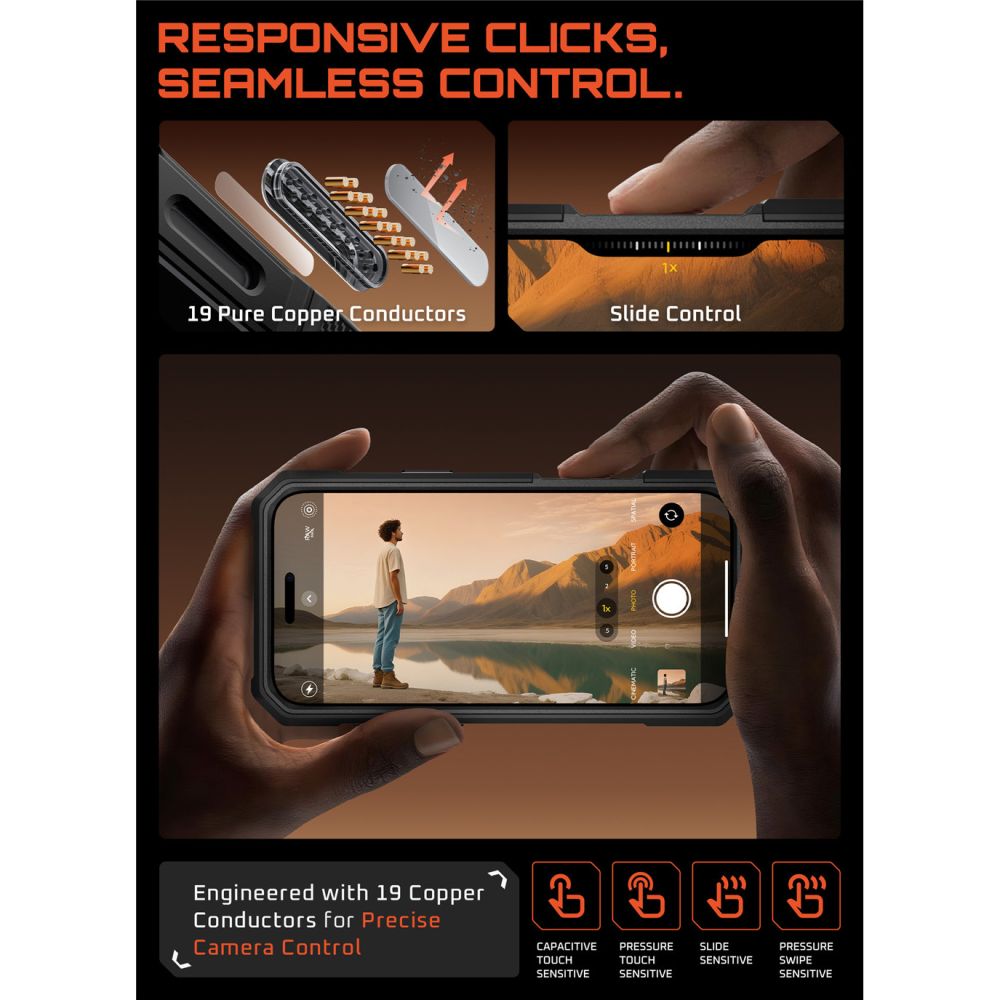 Supcase UB Grip Pro Mag MagSafe Case til iPhone 17 Pro - sort