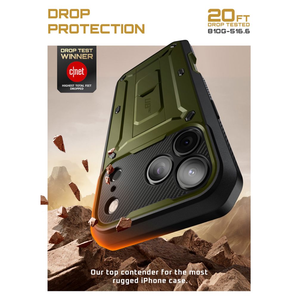 Supcase UB Pro Case til iPhone 17 Pro Max - Grøn