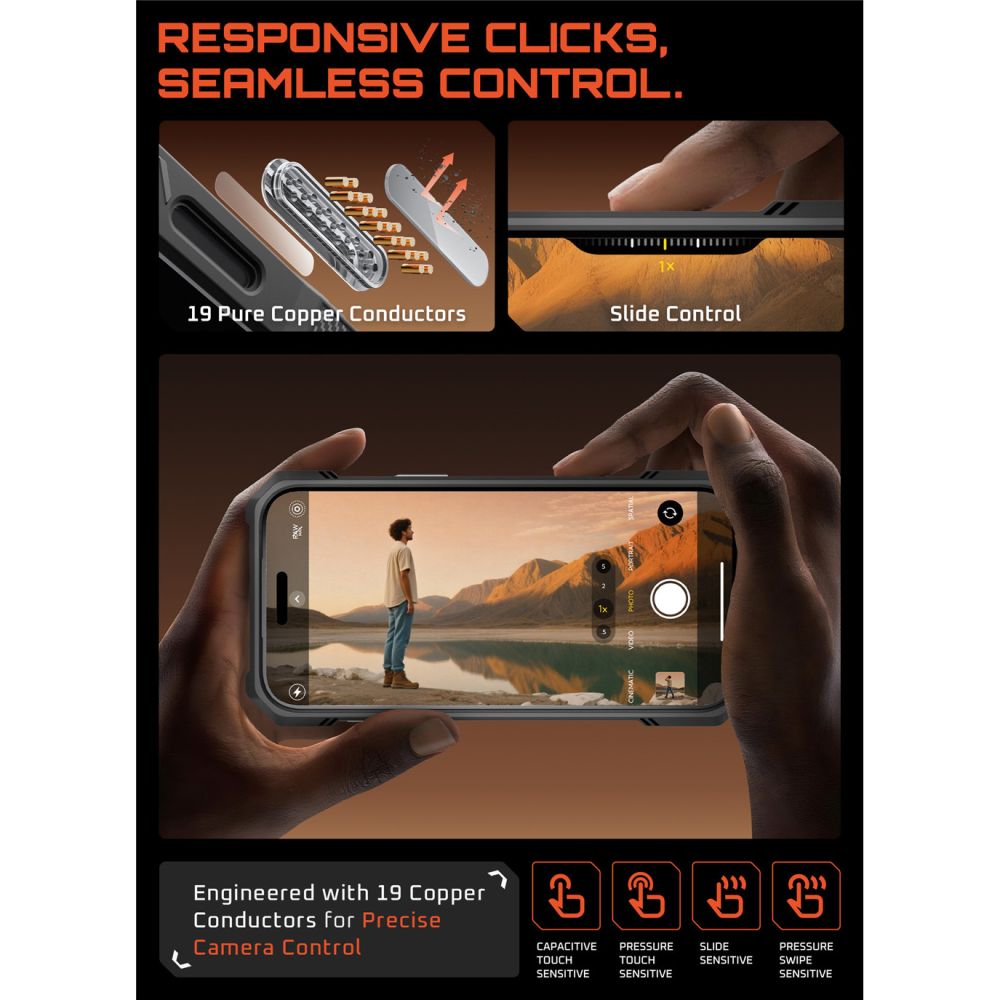 Supcase UB Grip Mag MagSafe Case til iPhone 17 Pro Max - Guld