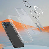 Hybrid Armor X Case til Samsung Galaxy S26 Ultra med stand, kompatibel med MagSafe - gennemsigtig