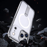 Hybrid Armor X Case til Samsung Galaxy S26 Ultra med stand, kompatibel med MagSafe - gennemsigtig