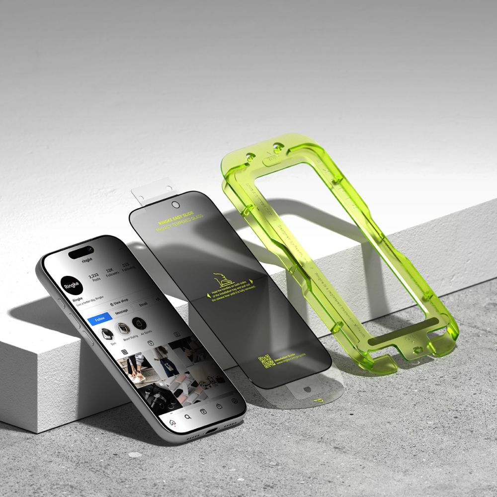 Ringke Easy Slide 2-pack Privacy Glass til iPhone 17 Pro Max