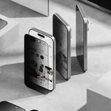 Ringke Easy Slide 2-pack Privacy Glass til iPhone 17 Pro - sort