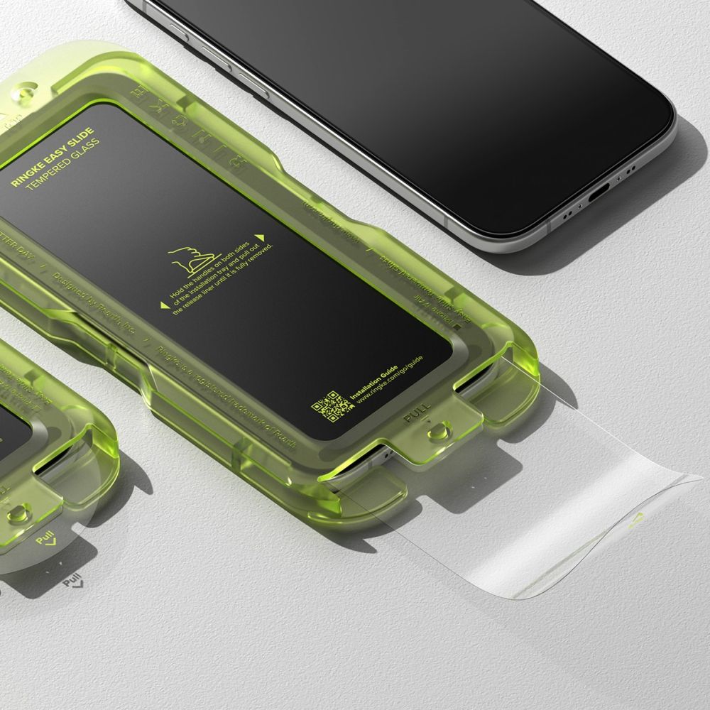 Ringke Easy Slide 2-pack hærdet glas til iPhone 17 Air - sort