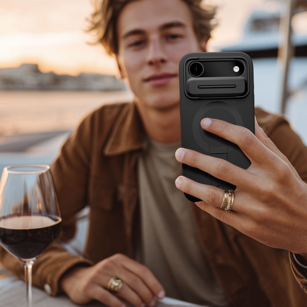 Tech-Protect Kevlar Aura MagSafe Case til iPhone Air - sort