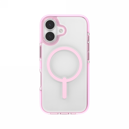 ZAGG Santa Cruz Snap MagSafe Case til iPhone 17 - Klar Pink