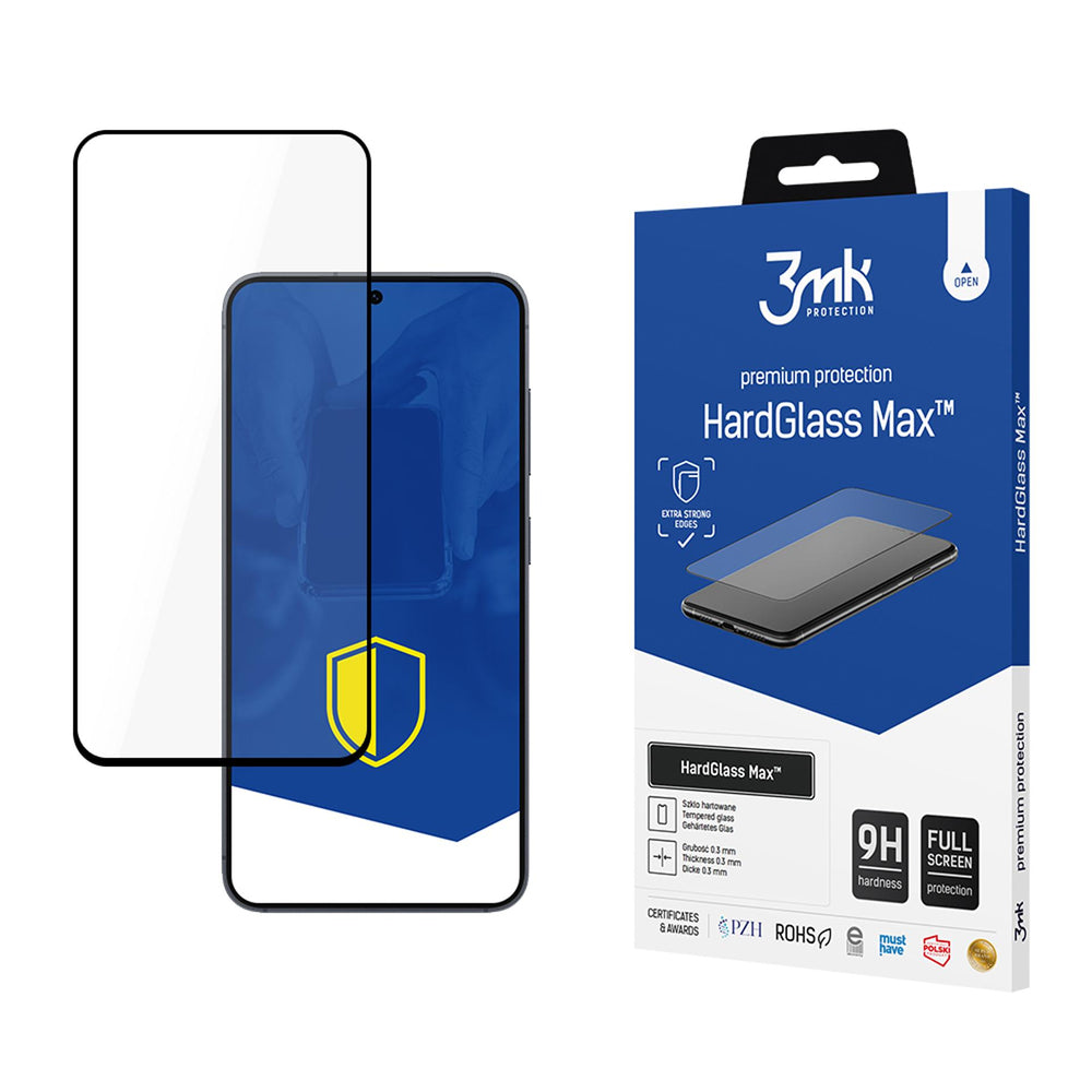 3mk Hardglass Max tempereret glas til Samsung Galaxy S25 FE