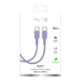 Puro ICON USB-C - USB-C Cable 1.5m - Purple