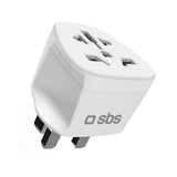 SBS UK Travel Adapter - Universal - White