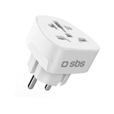 SBS Shucko/EU Travel Adapter - Universal - White