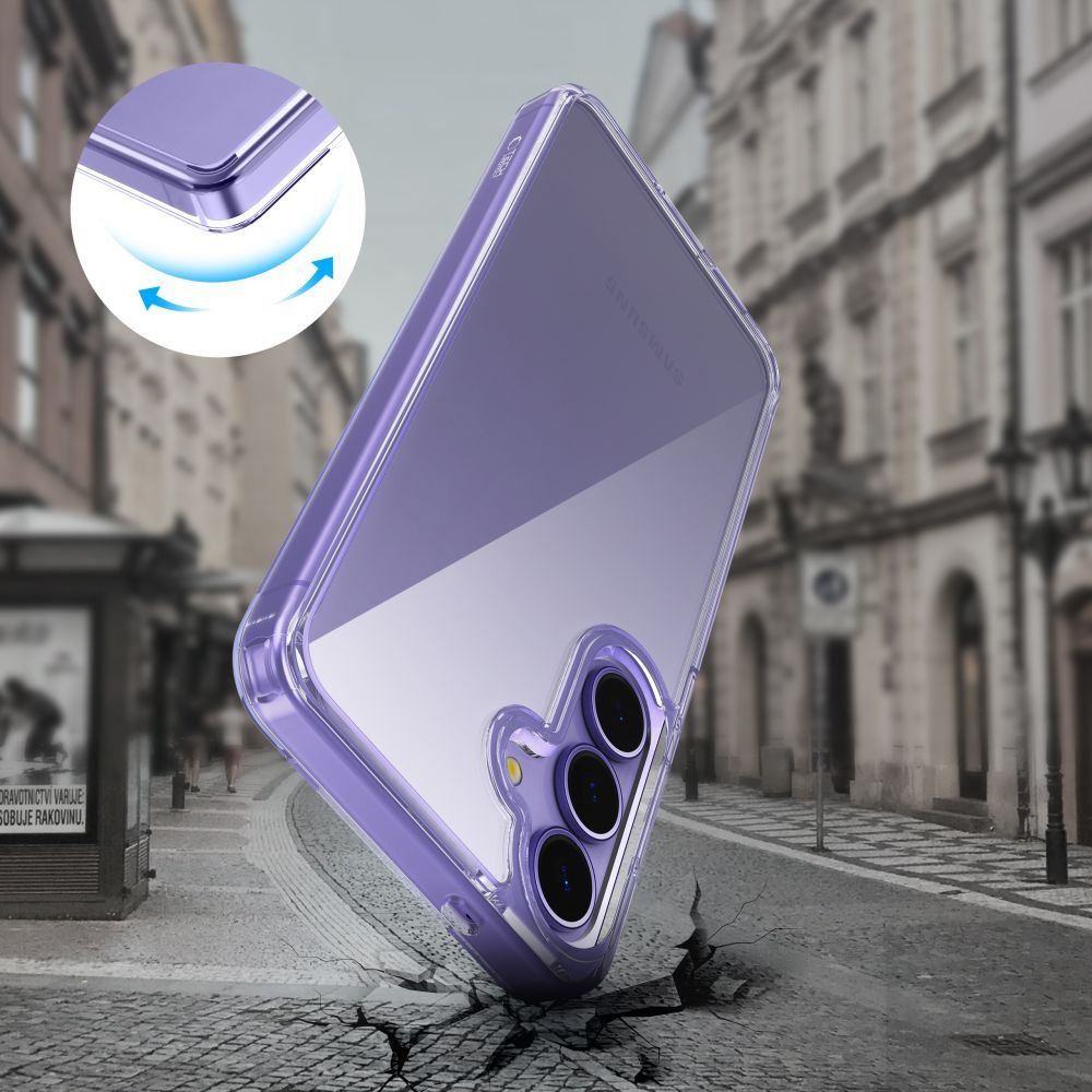 Tech-Protect FlexAir Hybrid Case til Samsung Galaxy S25 FE - Gennemsigtig