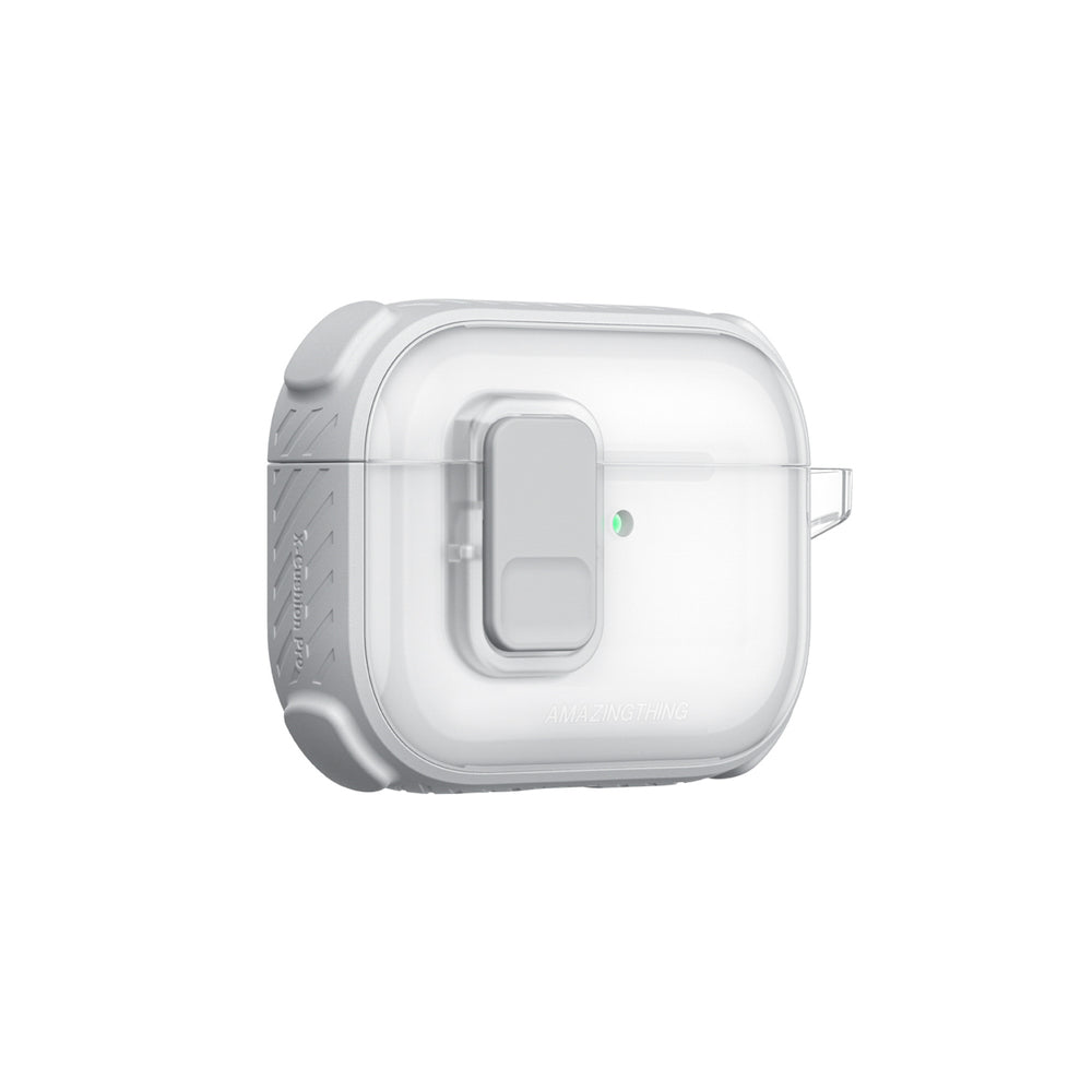 AmazingThing Titan Pro Mag Case Clear til AirPods Pro 3 - hvid
