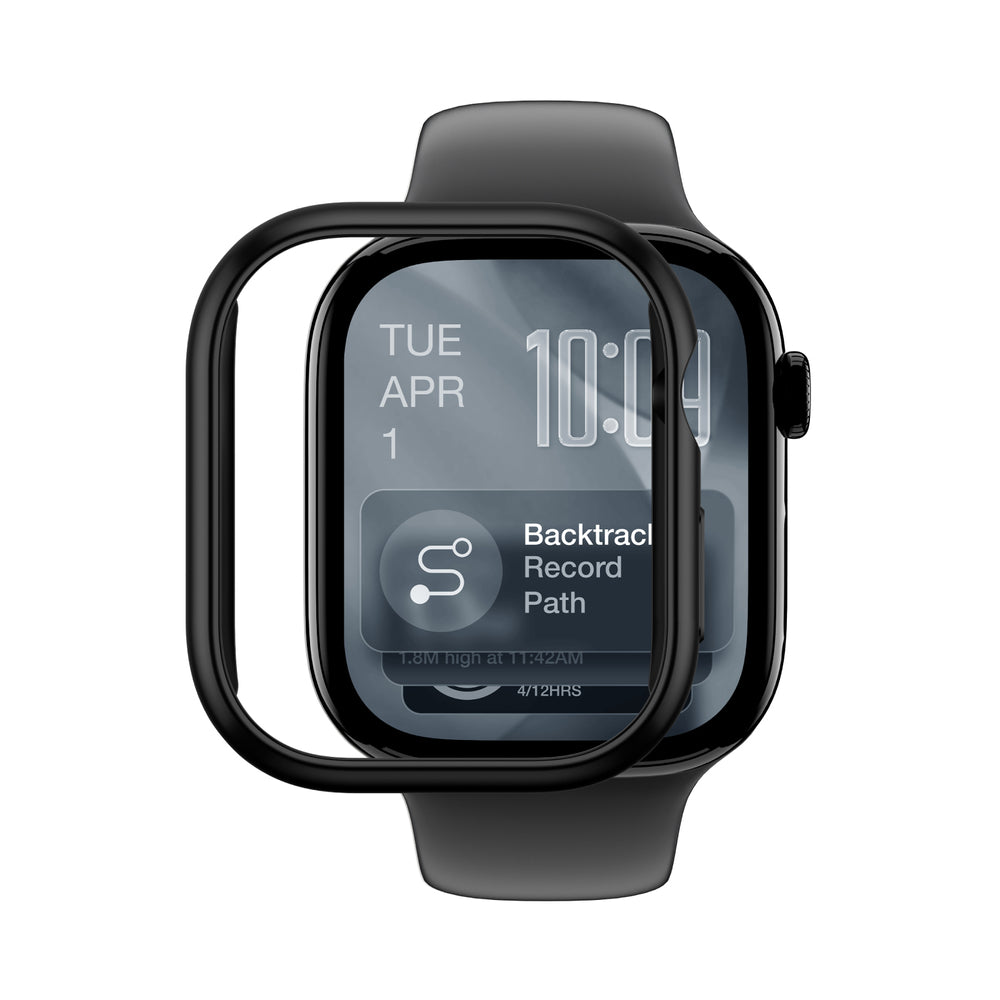 AmazingThing Minimal Protective Case for Apple Watch Series 11 46mm - Black