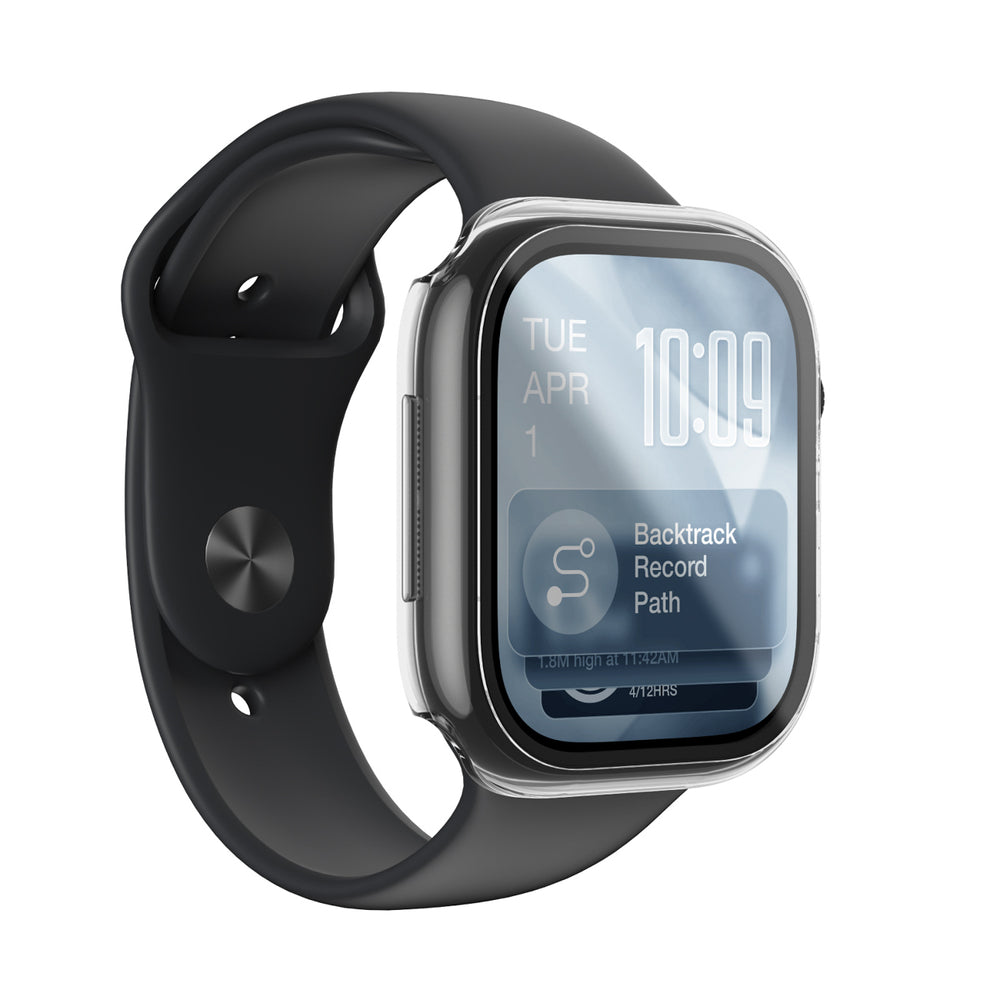 AmazingThing Radix Glass Screen Protector with Case for Apple Watch Series 11 42mm - Clear