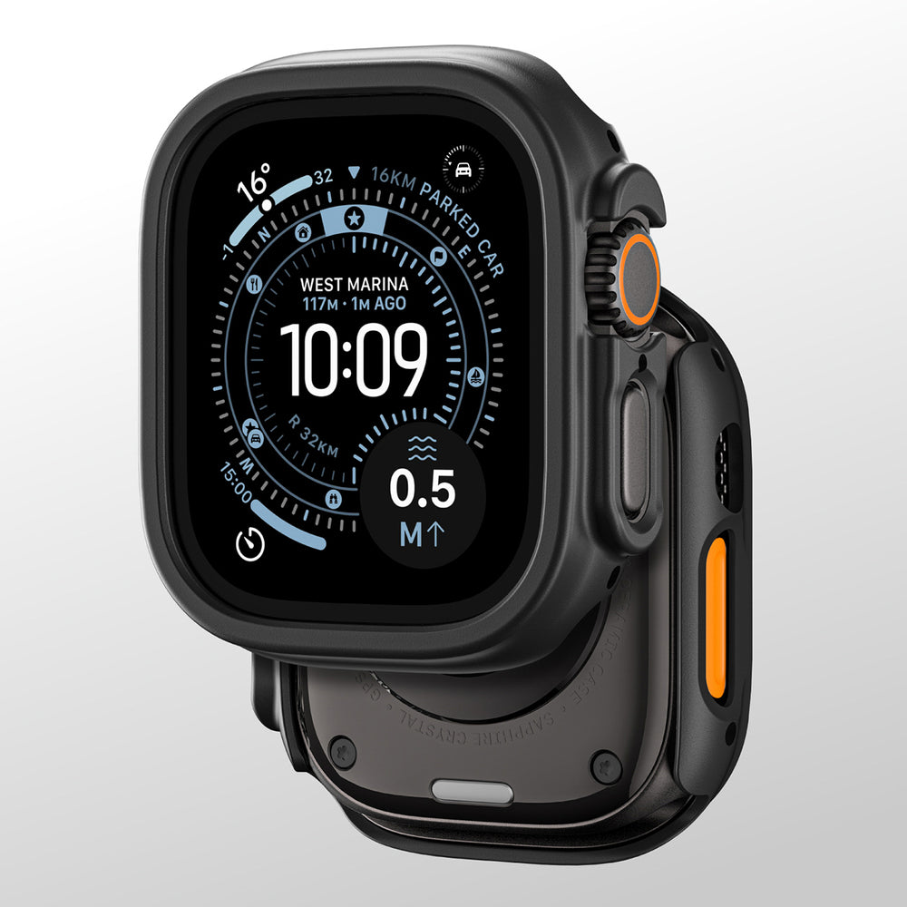 AmazingThing Minimal Protective Case for Apple Watch UItra 3 49mm - Black