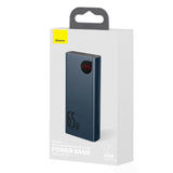 Baseus Adaman powerbank 2x USB / 1x USB Type C / 1x micro USB 20000mAh 65W Quick Charge 4.0 Power Delivery blå (PPIMDA-D03)