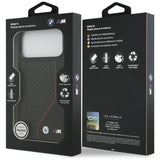 BMW M Carbon Line & Logo MagSafe Case til iPhone 17 Pro Max - Rød
