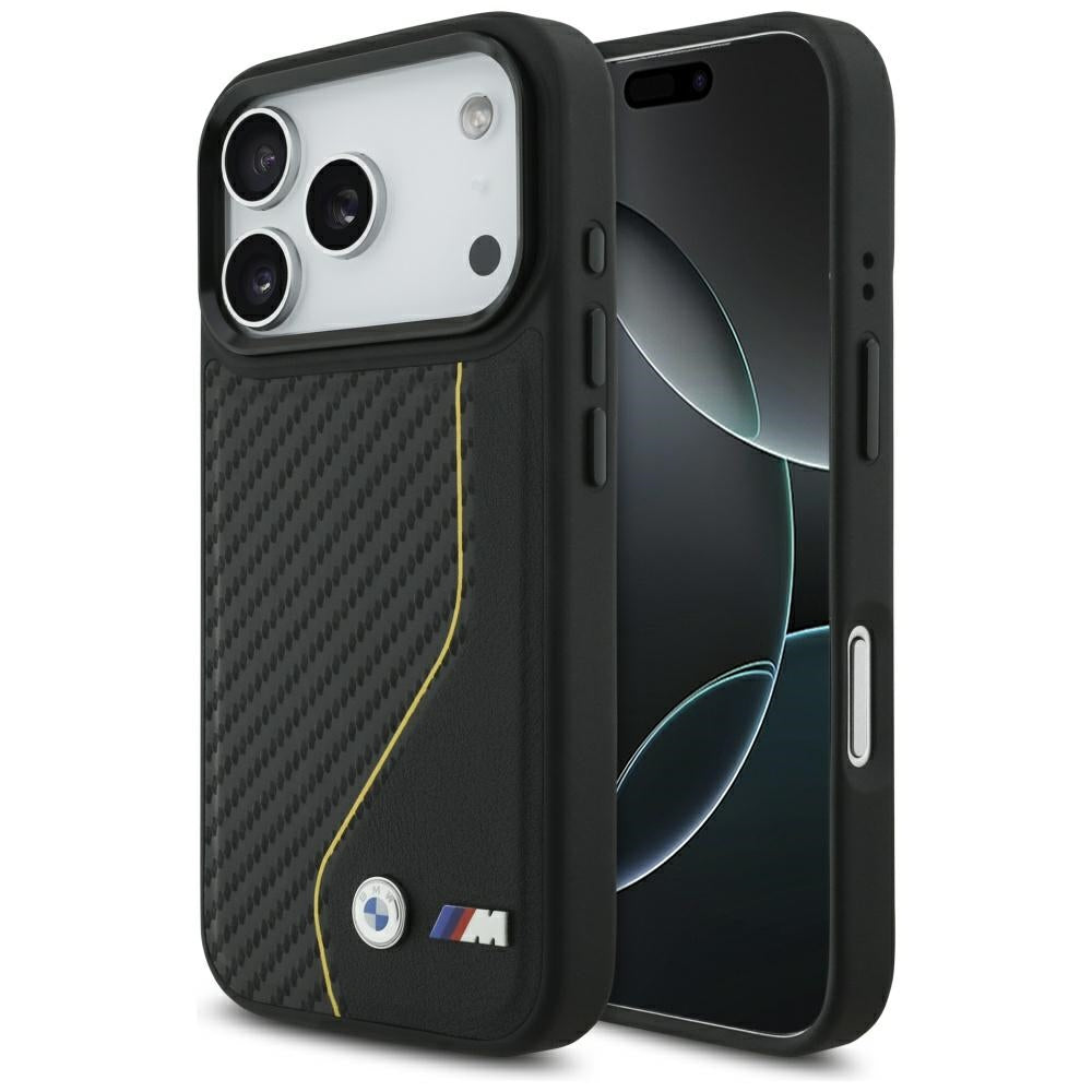 BMW M Carbon Line & Logo MagSafe Case til iPhone 17 Pro - Gul